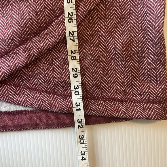 Lands' End Cowlneck Fleece‎ Tunic Sweater Women's 1X Herringbone Cozy Sweatshirt - Picture 11 of 11